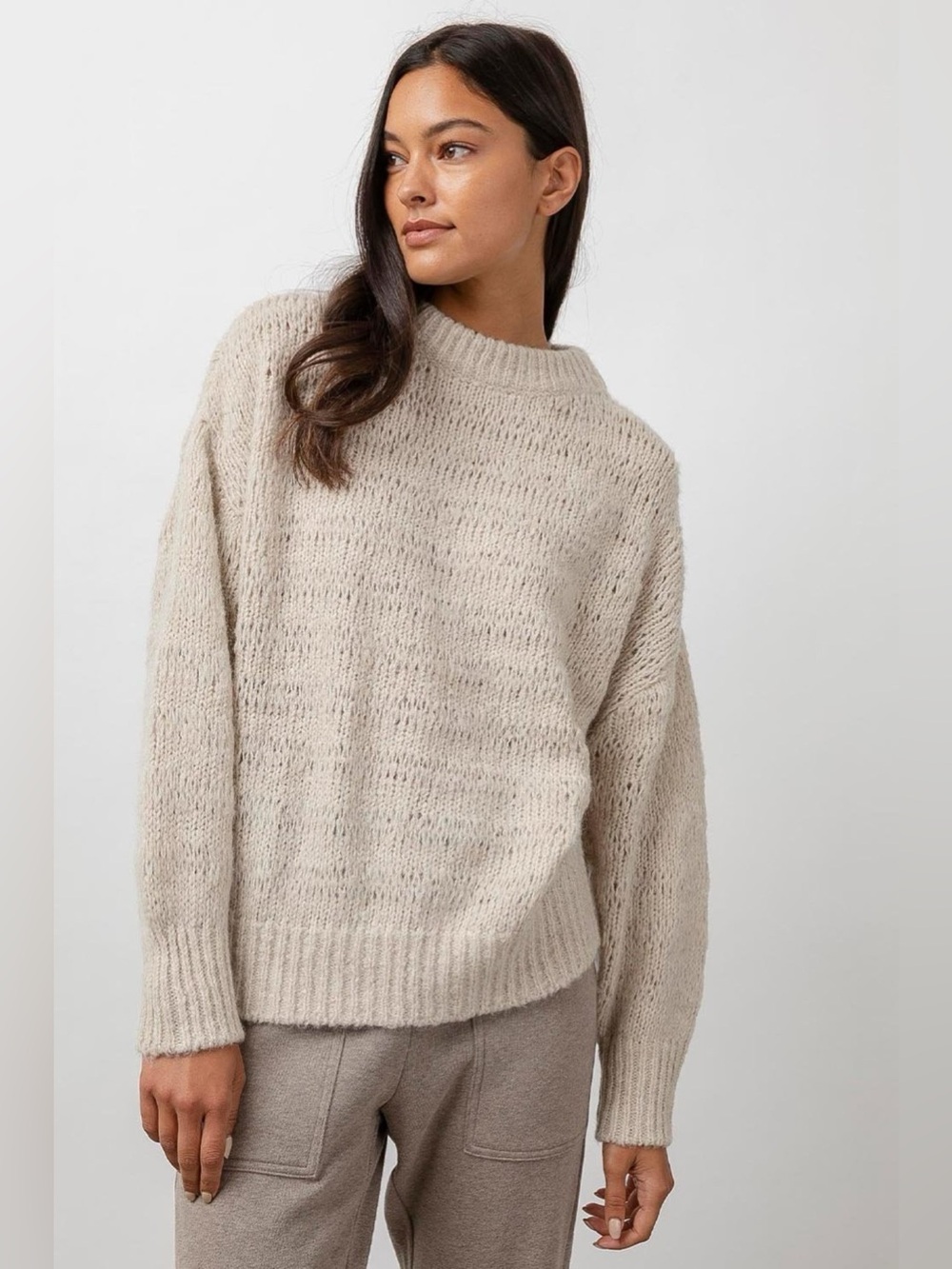 NWT Rails Reagan Chunky Sweater in Oat Small